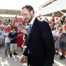 Crown Prince Haakon visits the Norwegian School in Qatar (Photo: Lise Åserud / Scanpix)